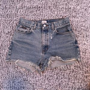 Vintage high waist Calvin klein denim cutoff shorts